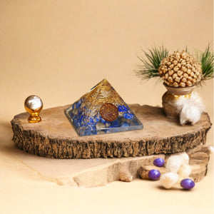 Lapis Lazuli Orgone Pyramid For Clarity