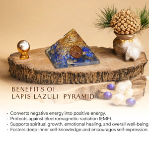 Lapis Lazuli Orgone Pyramid For Clarity