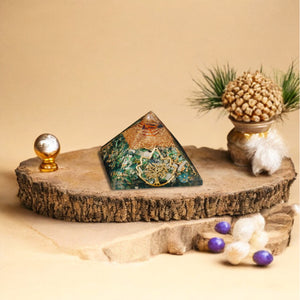 Green Aventurine Orgone Pyramid for Prosperity