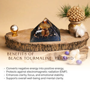 Black Tourmaline Orgone Pyramid For Protection