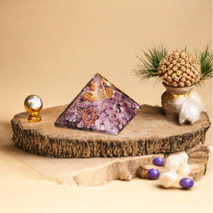 Amethyst Orgone Crystal Pyramid for Peace