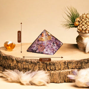 Amethyst Orgone Crystal Pyramid for Peace