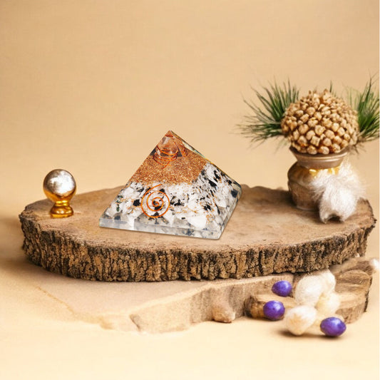 Rainbow Moonstone Orgone Pyramid For Negativity