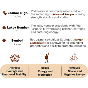 Red Jasper Om Orgone Crystal Pyramid