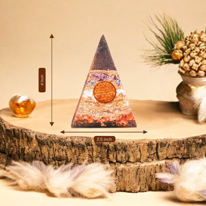 Seven Chakra Orgone Pyramid For Inner Harmony