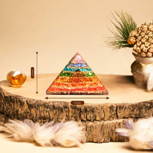 Seven Chakra Orgone Pyramid For Chakra Alignment
