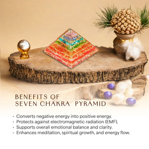 Seven Chakra Orgone Pyramid For Chakra Alignment