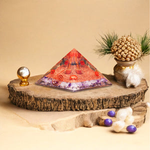 Amethyst Orgone Pyramid For Calmness
