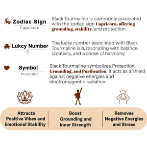 Black Tourmaline Orgone Pyramid for Positivity