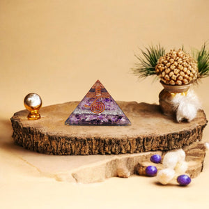 Amethyst Orgone Crystal Pyramid For Clarity