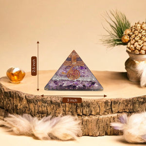 Amethyst Orgone Crystal Pyramid For Clarity