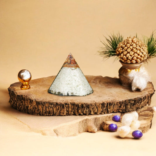 Amazonite Orgone Crystal Pyramid For Harmony