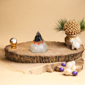 Selenite Orgone Crystal Pyramid For Positivity