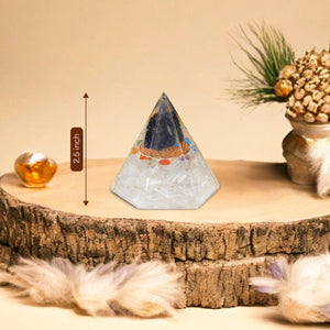 Selenite Orgone Crystal Pyramid For Positivity