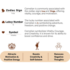 Carnelian Orgone Crystal Pyramid For Motivation