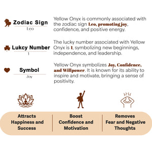 Yellow Onyx and Black Tourmaline Orgone Crystal Pyramid