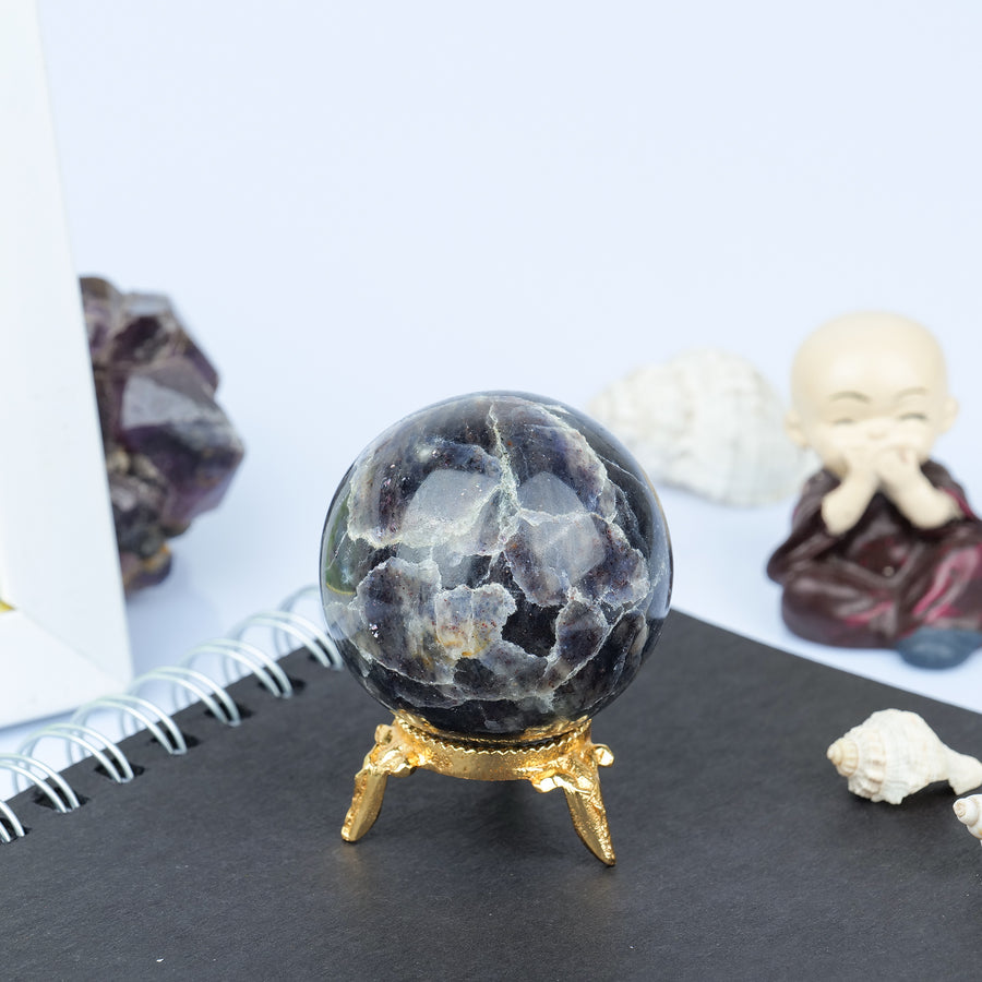 Iolite Crystals Ball