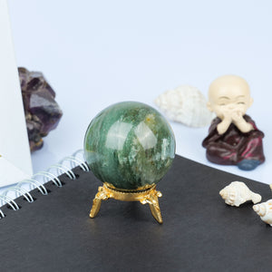 Green Jade Healing Crystal Sphere Ball