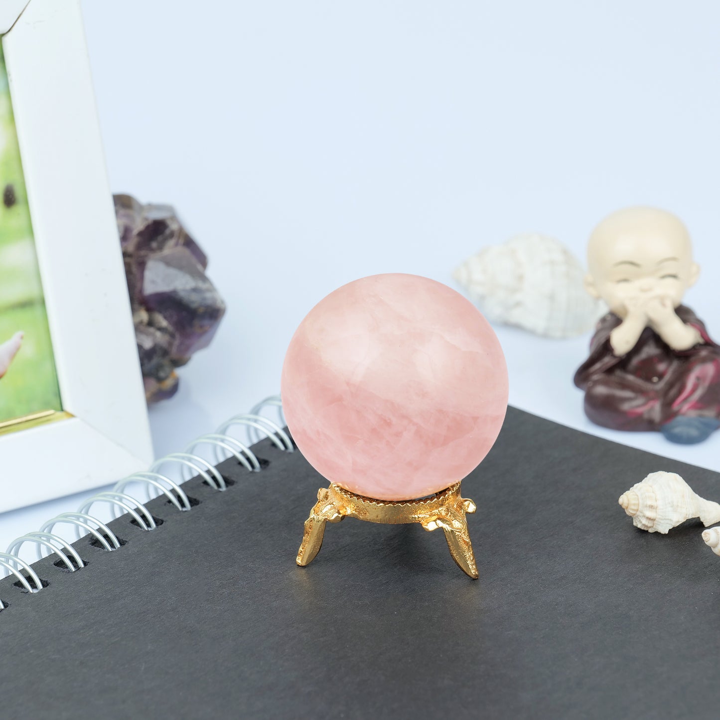 Rose Quartz Crystal Sphere Ball