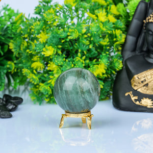 Green Jade Healing Crystal Sphere Ball