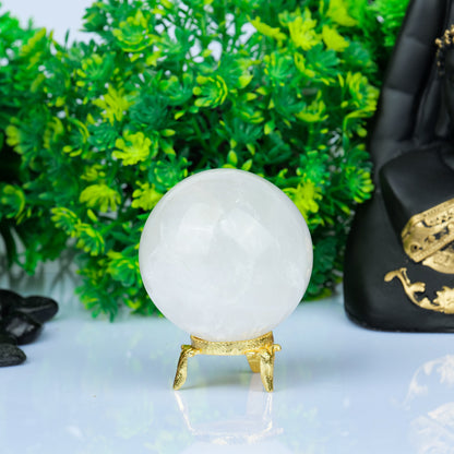 Clear Quartz Gem Ball Sphere