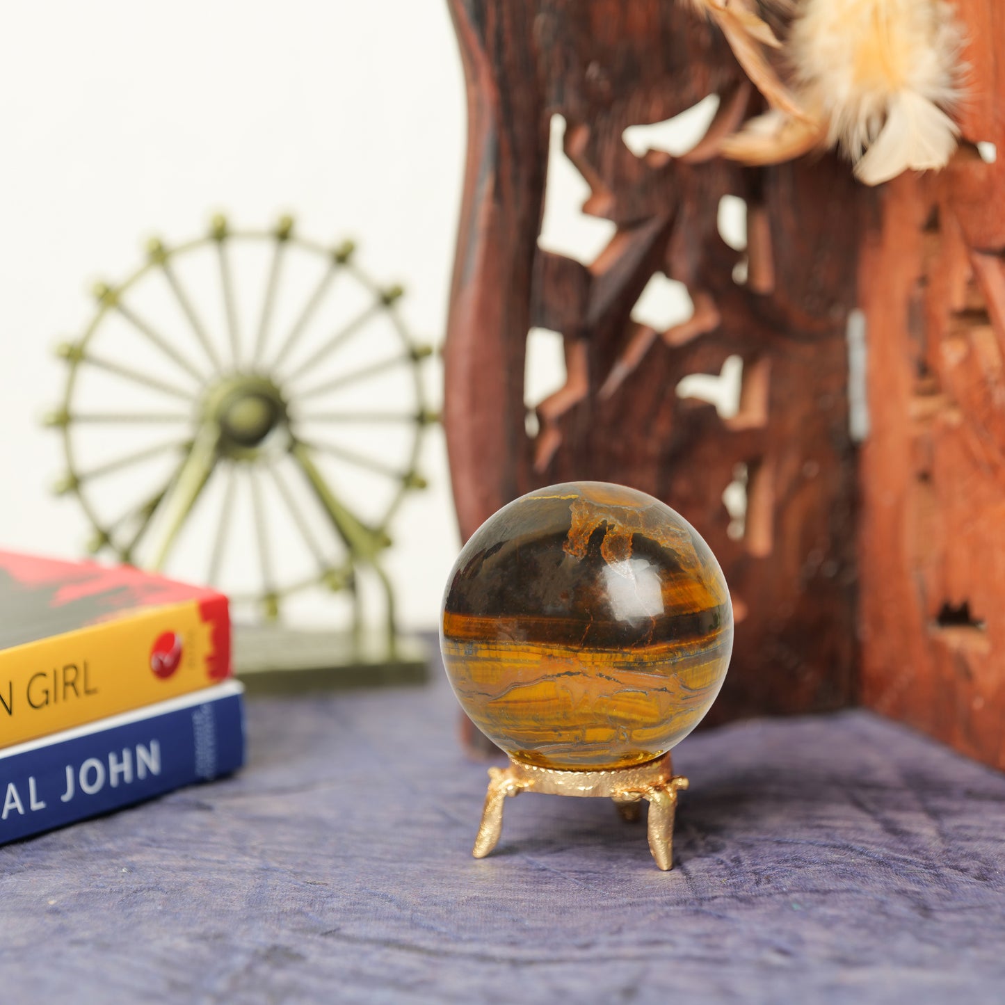 Tiger Eye Crystal Ball