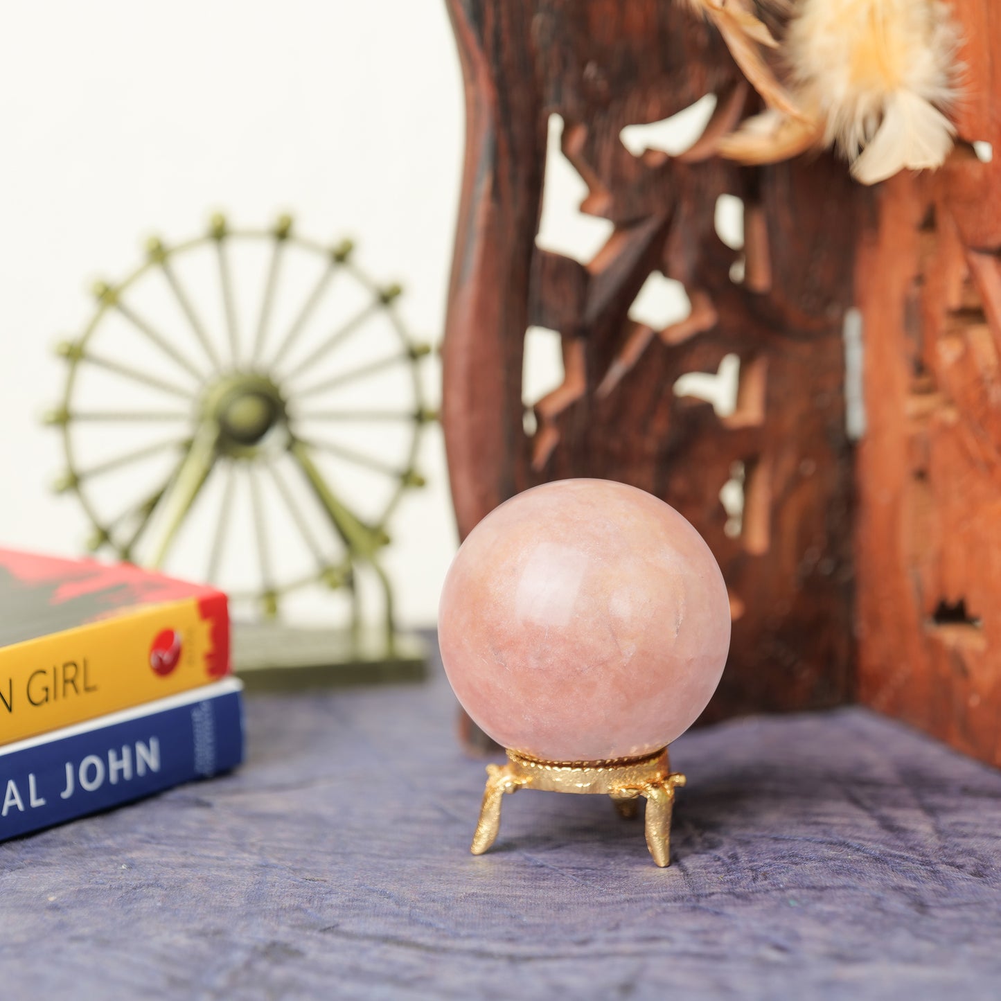 Rose Quartz Crystal Sphere Ball