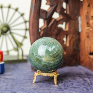 Green Jade Healing Crystal Sphere Ball