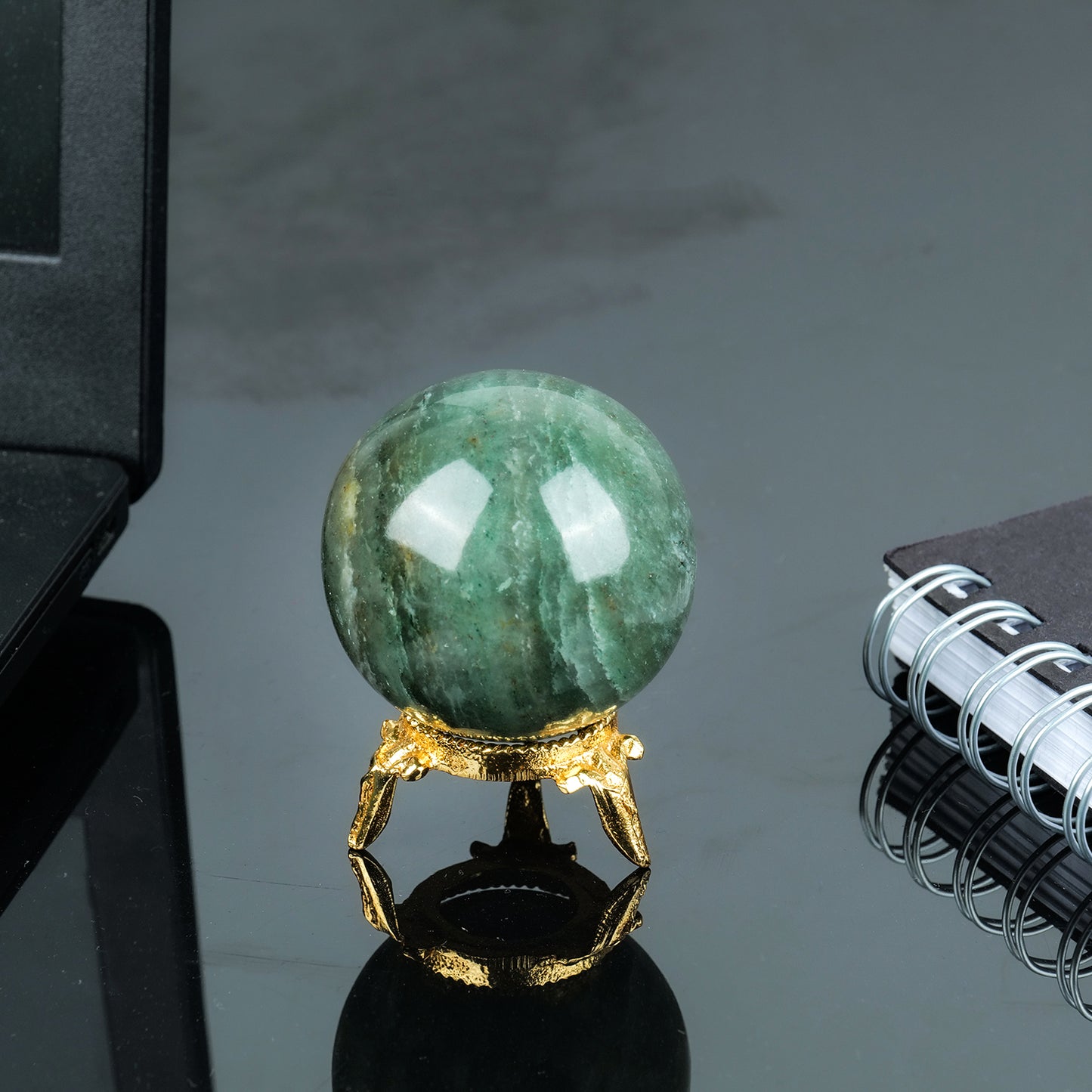 Green Jade Crystal Ball