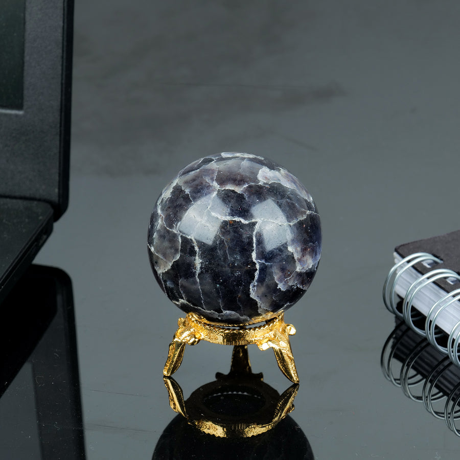 Iolite Crystals Ball