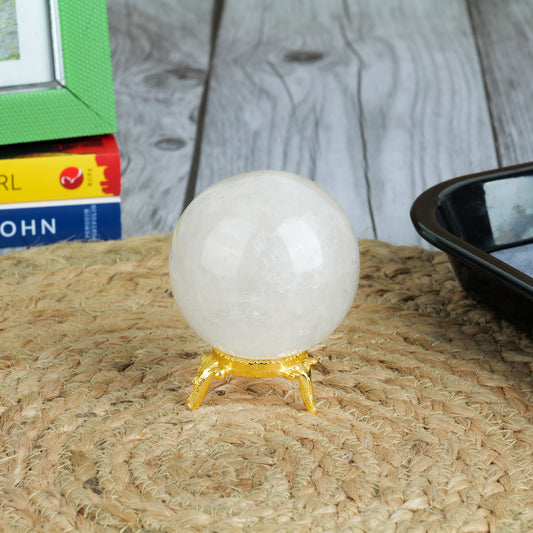 Clear Quartz Gem Ball Sphere