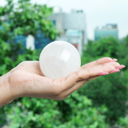 Clear Quartz Gem Ball Sphere