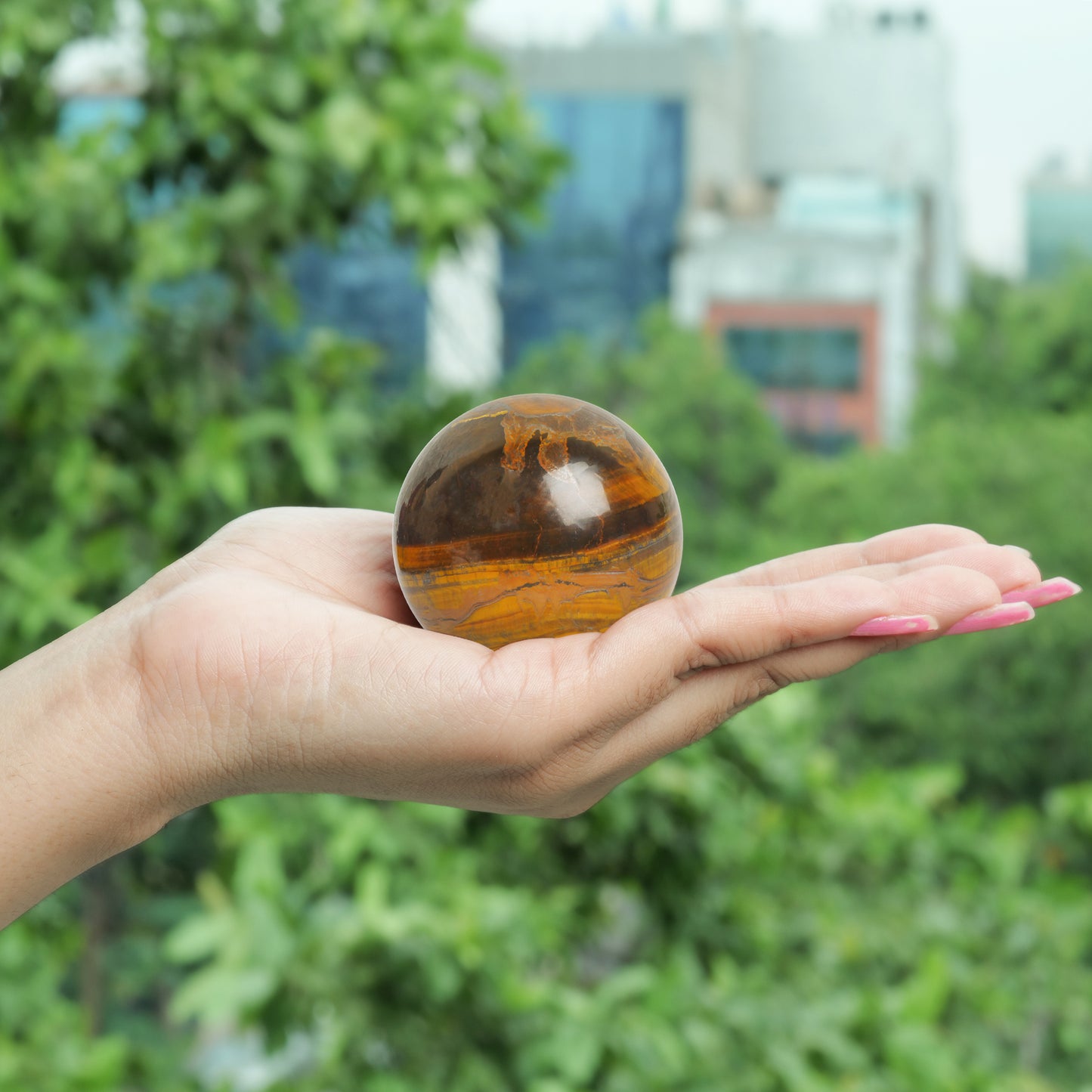 Tiger Eye Crystal Ball