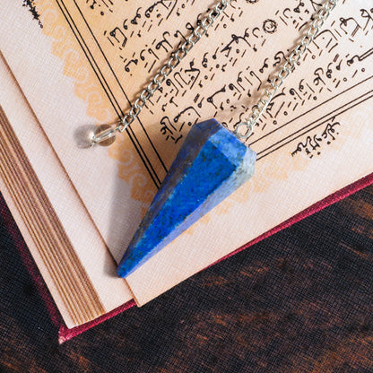 Lapis Lazuli Crystal Pendulum