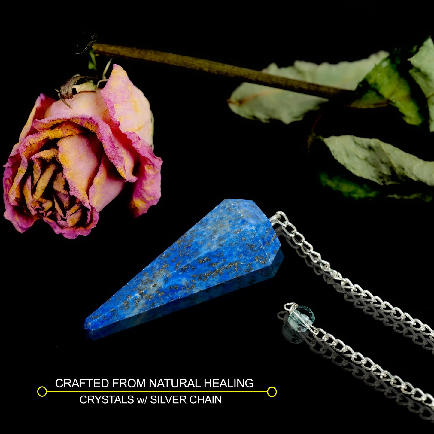 Lapis Lazuli Crystal Pendulum