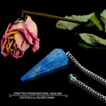 Lapis Lazuli Crystal Pendulum