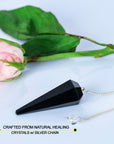 Black Tourmaline Chakra Balancing Dowsing Pendulum