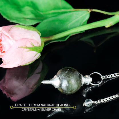 Black Tourmaline Crystal Pendulum