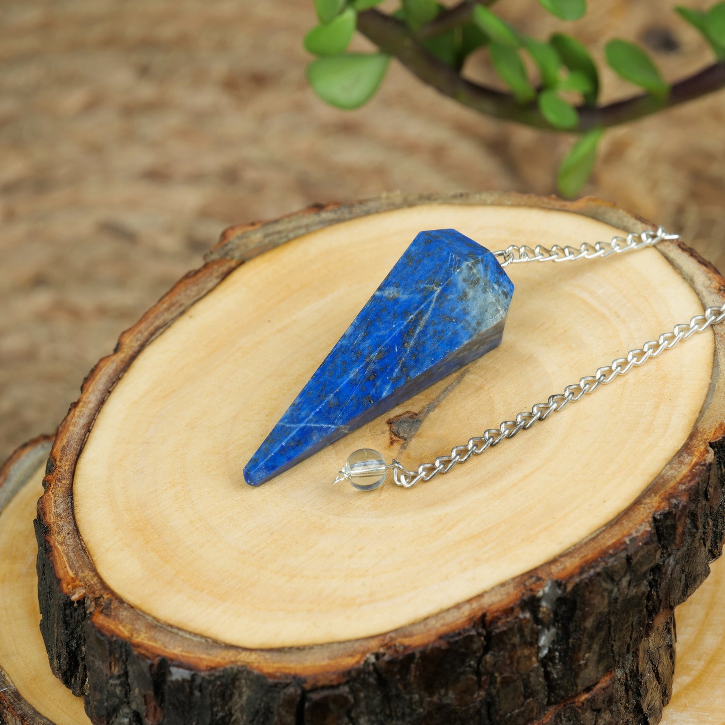 Lapis Lazuli Crystal Pendulum