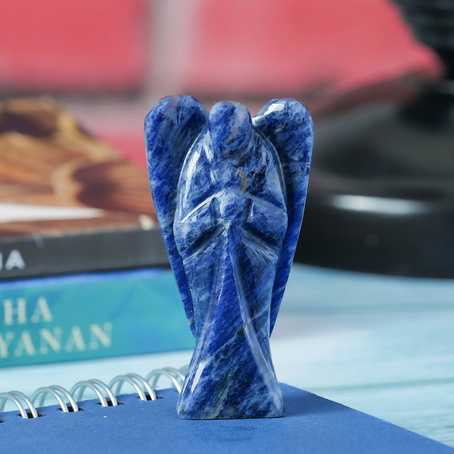 Sodalite Handmade Guardian Angel Stones