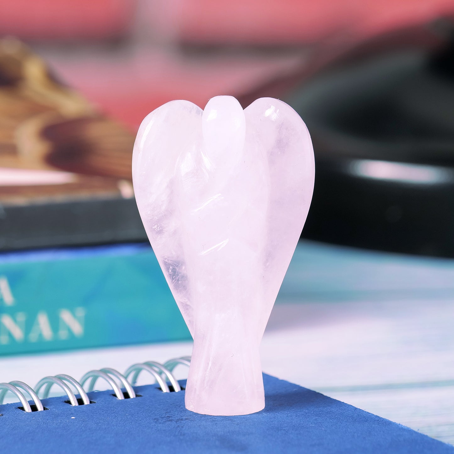 Rose Quartz Angel Figurine