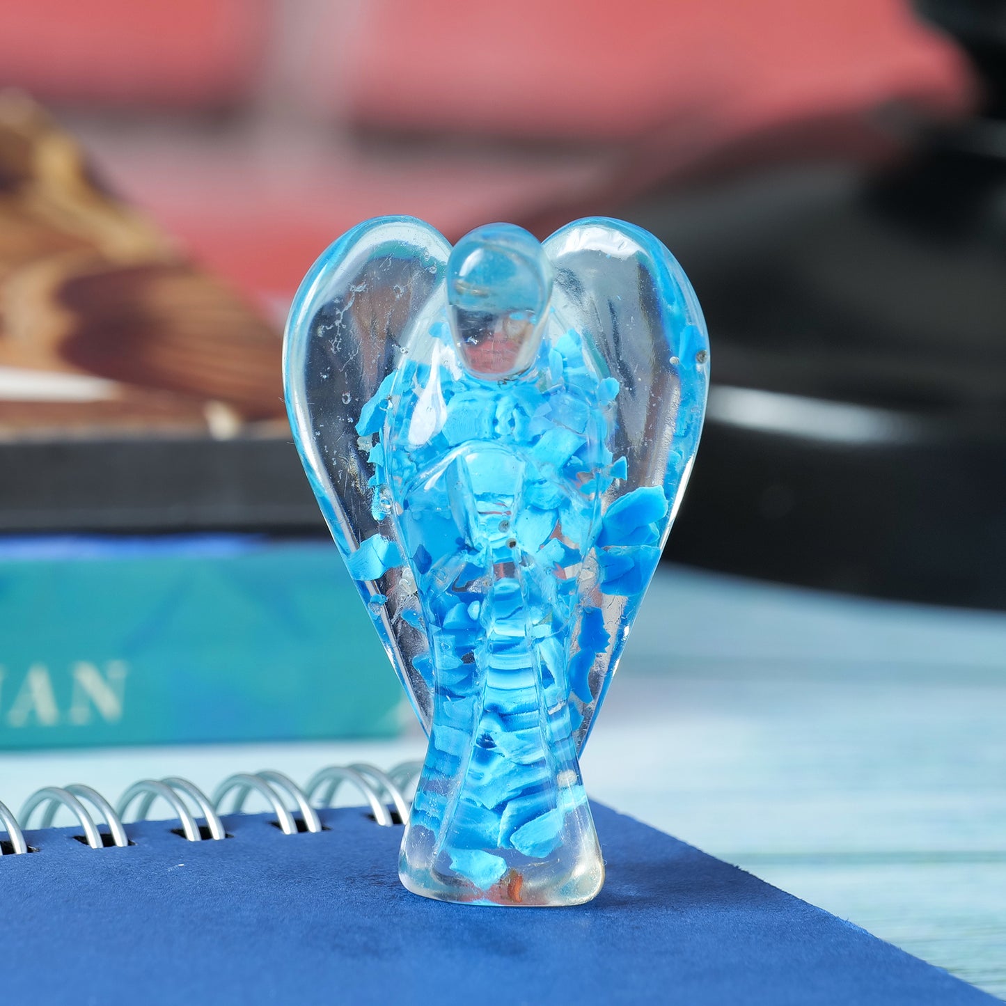 Turquoise Angel Figurine