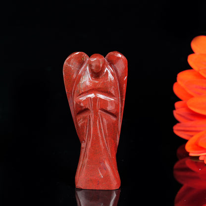 Red Jasper Angel Figurine