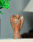 Unakite Crystal Gemstone Figures Spiritual Angel Statue