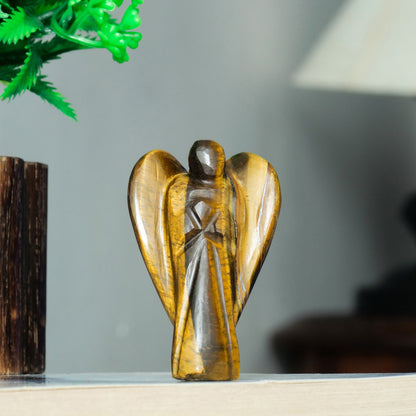 Tiger Eye Angel Figurine