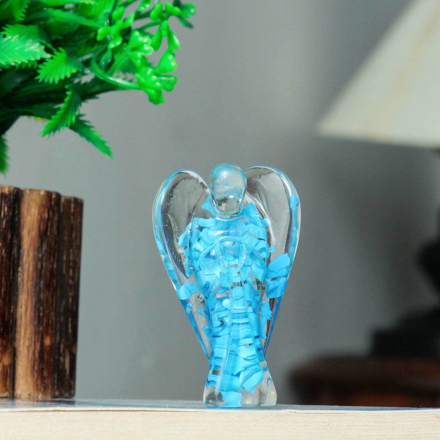 Turquoise Angel Figurine