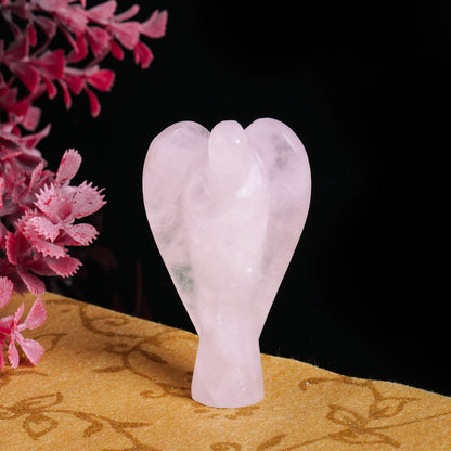 Rose Quartz Angel Figurine