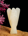 Yellow Aventurine Healing Crystal Pocket Angel Statue