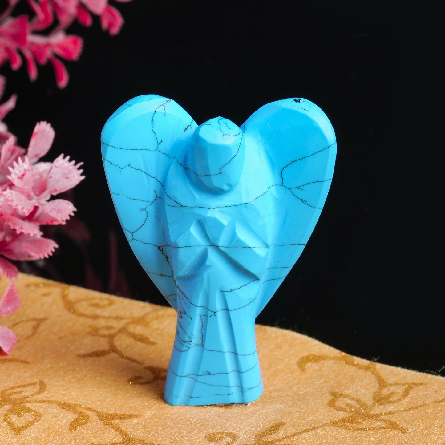 Turquoise Angel Figurine