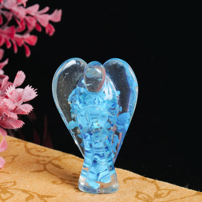 Turquoise Angel Figurine